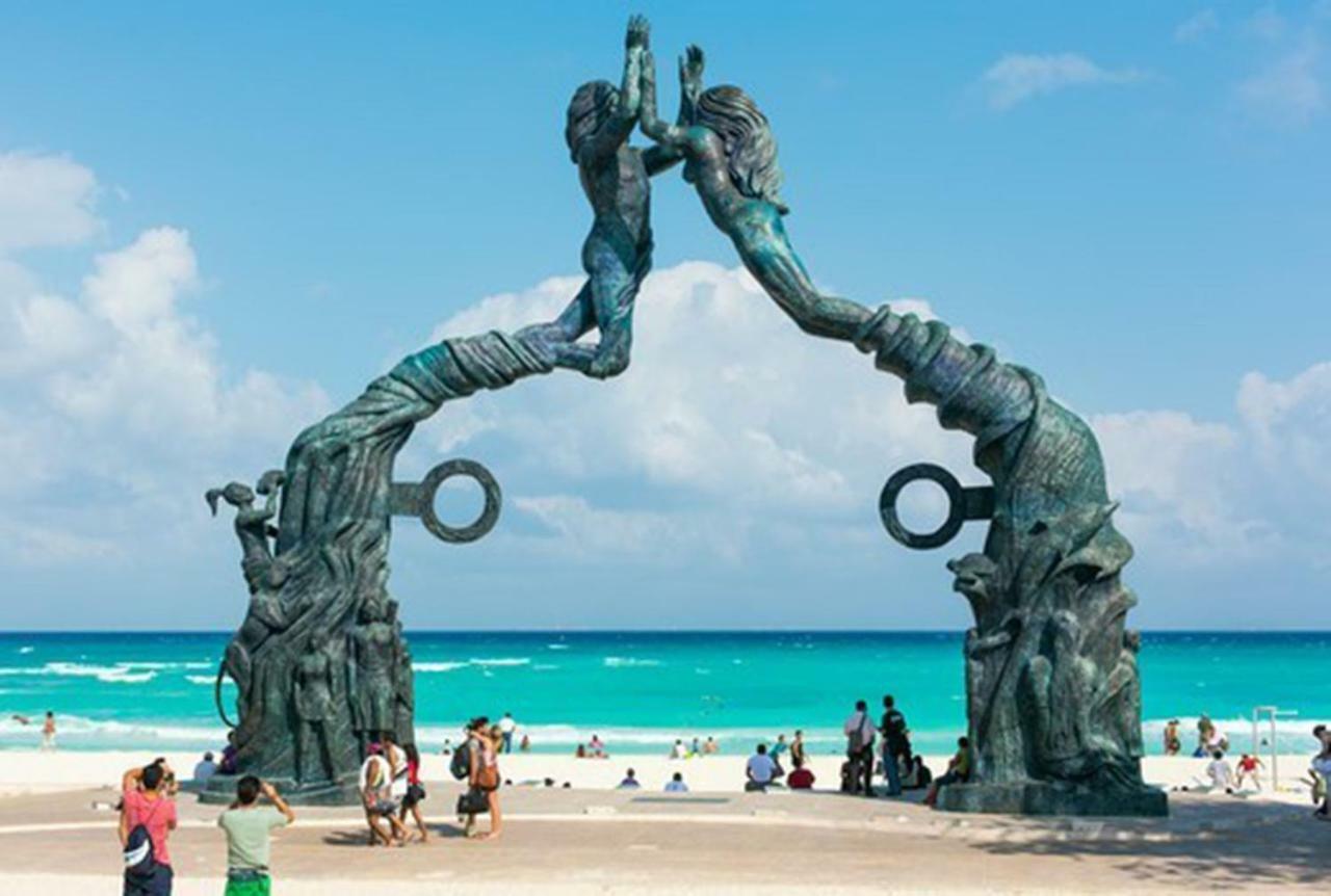 Apartamento En Fraccionamiento Privado 6 Personas Con Piscina Cerca De La Playa プレヤデルカーメン エクステリア 写真